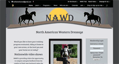 Desktop Screenshot of northamericanwesterndressage.com