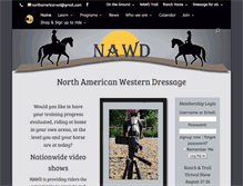 Tablet Screenshot of northamericanwesterndressage.com